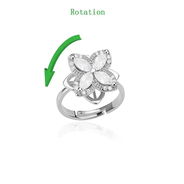 Crystal Sunflower Rings for Women - Affordable Gold Rings with Floral Elegance smart-purchase