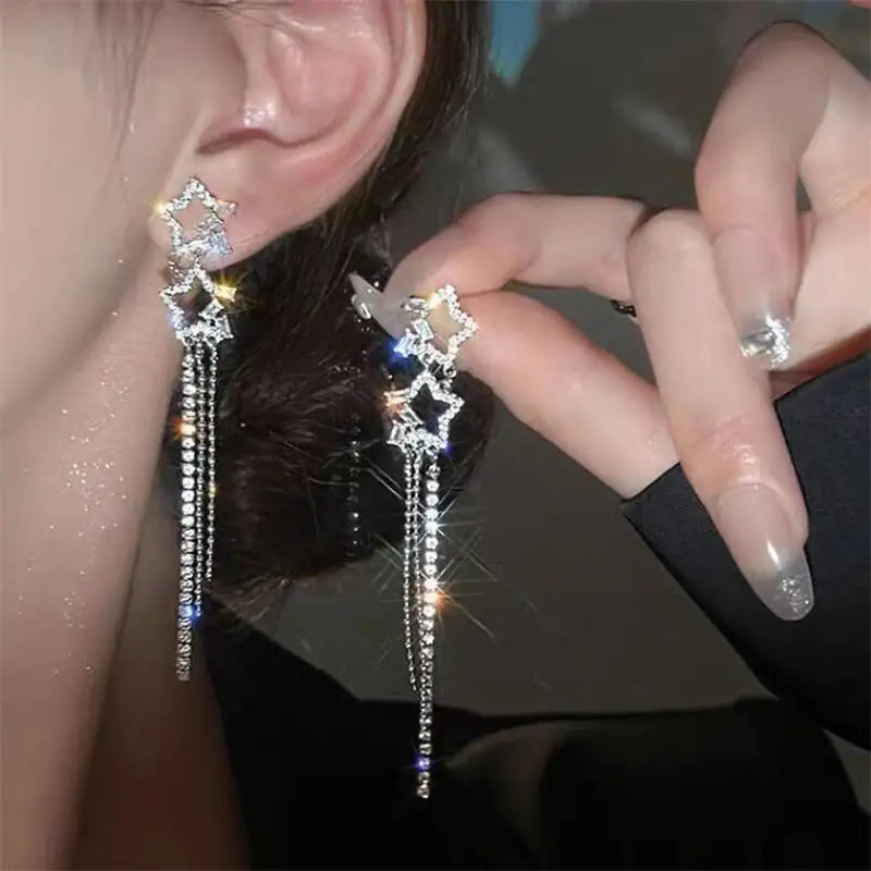 Party Water Drop Tassel Earrings smart-purchase