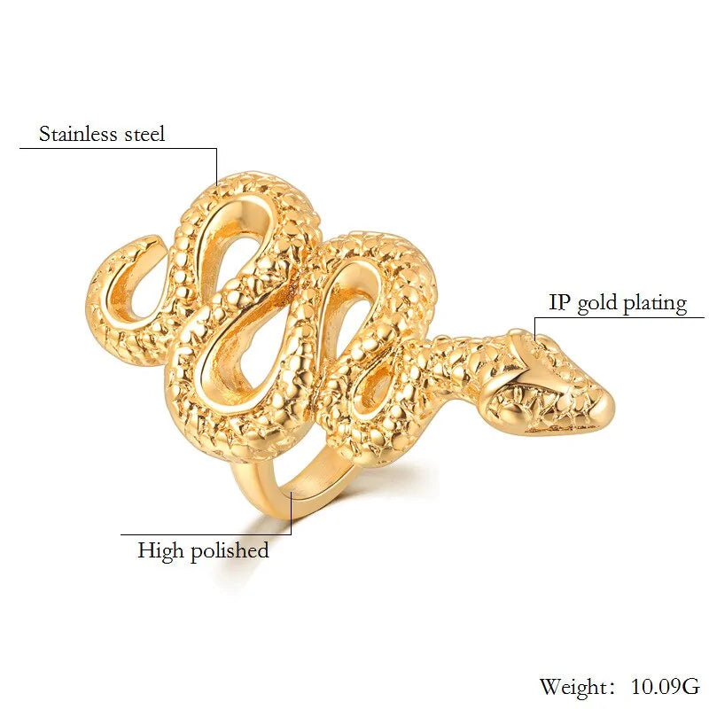 Unique Gold Rings – Serpent Snake Ring for Bold and Distinct Style smart-purchase
