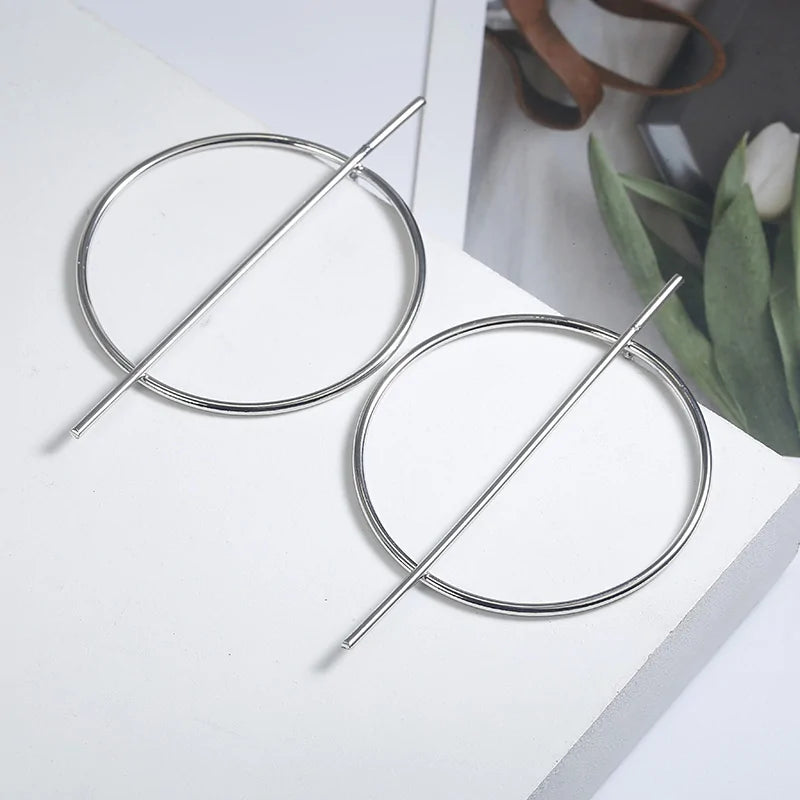 Minimalist Geometric Circle Earrings – Sleek Acrylic VDay Earrings for Timeless Elegance smart-purchase