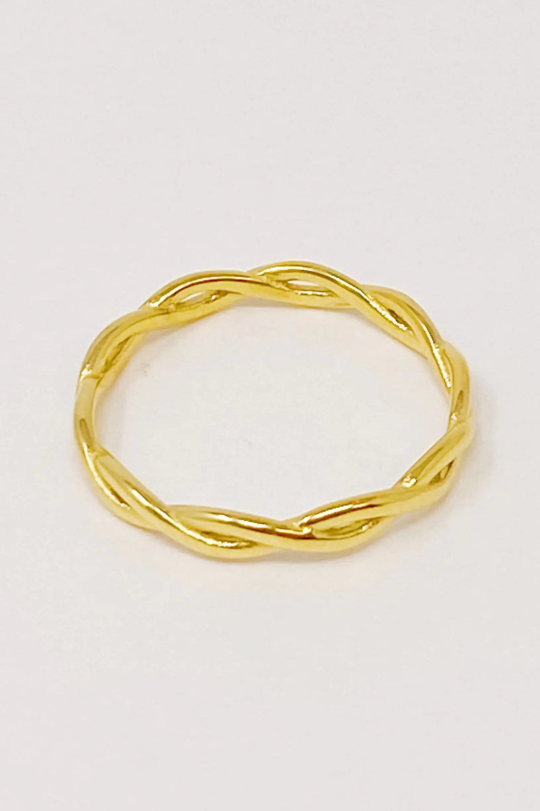 Dainty Twisted Rope Ring for Subtle Charm - Sterling Silver Rings Women for Elegant Style