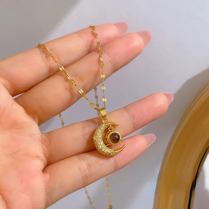 Moon Pendant Necklace for Celestial Elegance smart-purchase