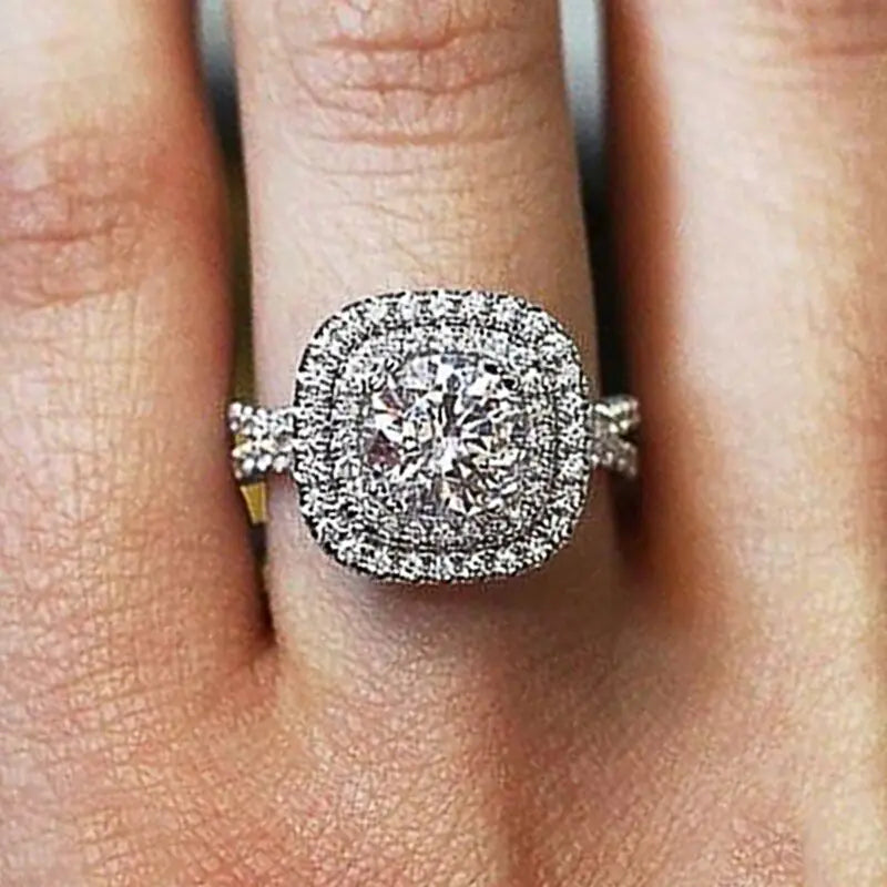 Cubic Zirconia Rings – 14K Gold Women’s Trendy Ring with Brilliant Gold Infinity Ring Design smart-purchase