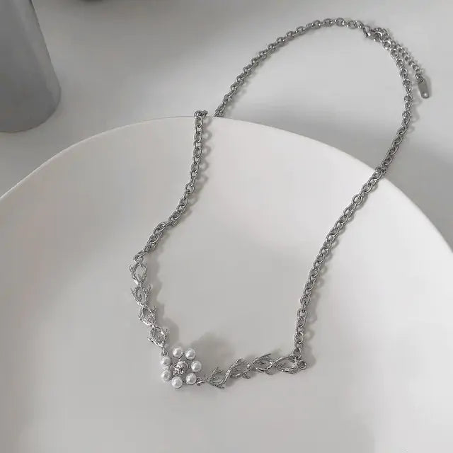 Peach Heart Pendant Necklace: 14k Pearl Necklace with Timeless Elegance smart-purchase