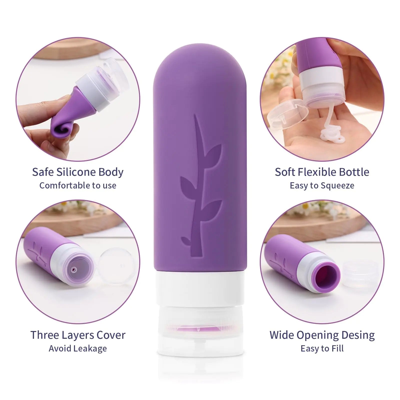 18-Pack TSA Approved Travel Containers for Toiletries