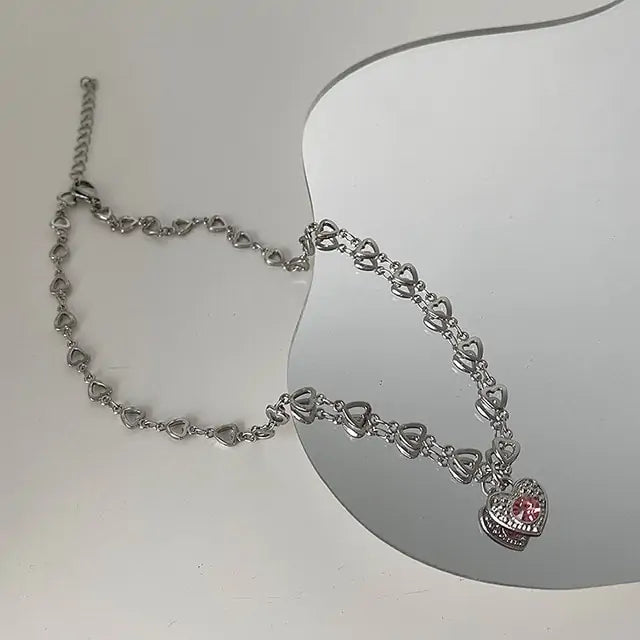Peach Heart Pendant Necklace: 14k Pearl Necklace with Timeless Elegance smart-purchase