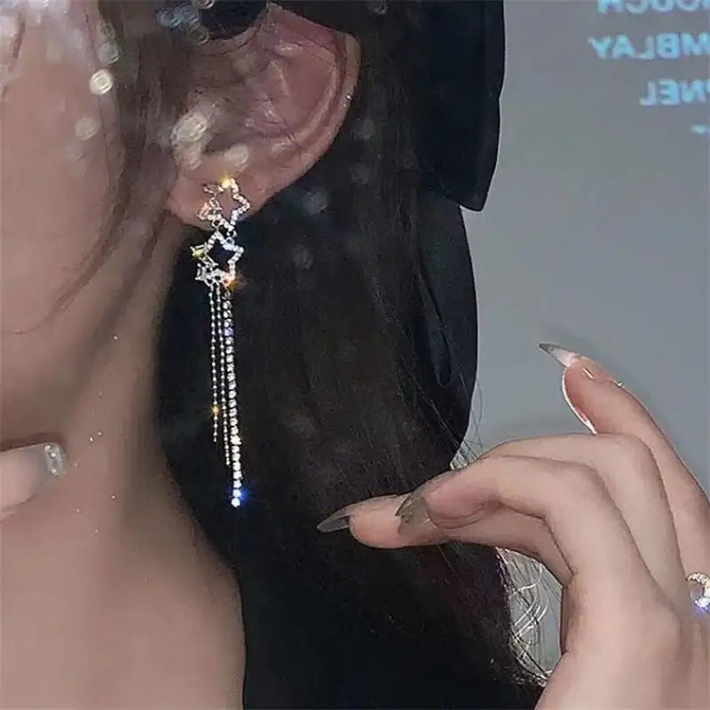 Party Water Drop Tassel Earrings smart-purchase