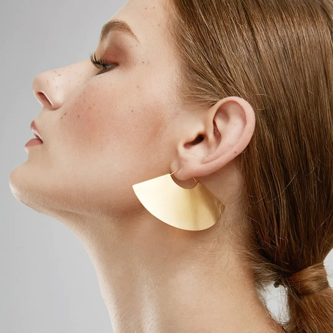 Yellow Gold Hoop Earrings 14K: Andrea Earrings for Effortless Elegance smart-purchase