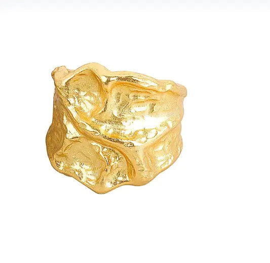 Minimalist Gold Rings – Matte Surface Ellipse Rings for Women’s Modern Style smart-purchase
