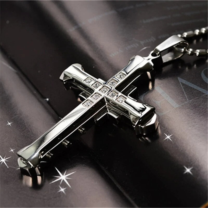 Metal Punk Cross Pendant Necklace for Edgy Style smart-purchase