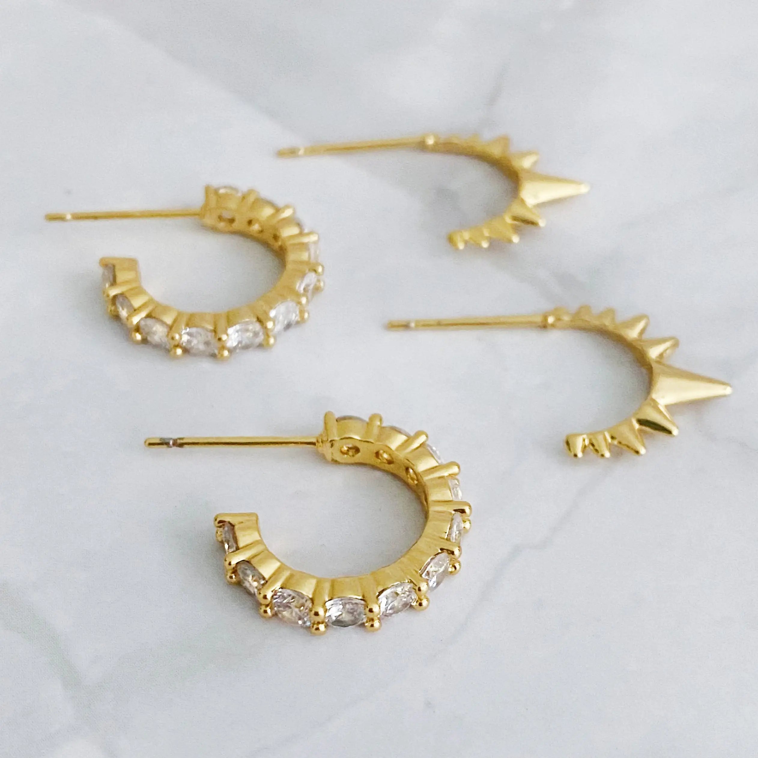 Mood Changer Mini Hoop Earring Set – Versatile Gold Studs Earrings for Every Mood smart-purchase