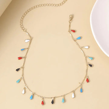 KC Necklace: Diamond Chain Pendant with Gold Cubic Zirconia Pendant for Chic Style