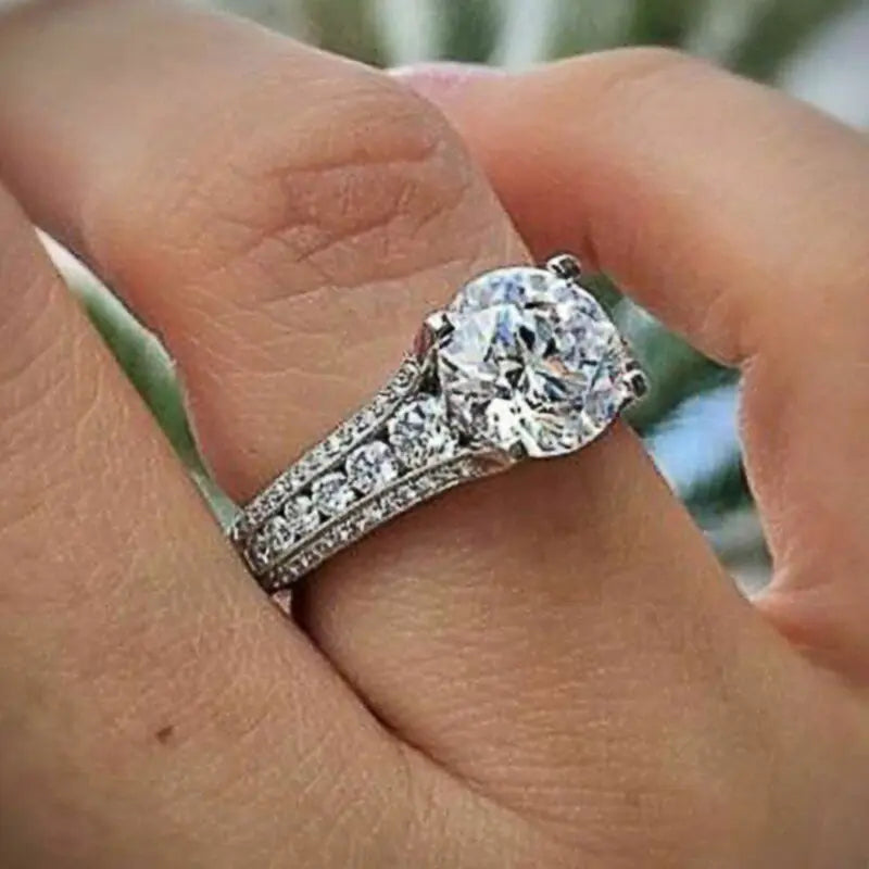 Cubic Zirconia Rings – 14K Gold Women’s Trendy Ring with Brilliant Gold Infinity Ring Design smart-purchase