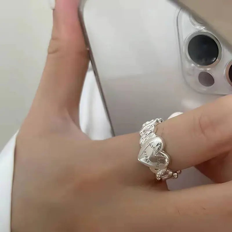 Crystal Heart Open Rings – A Vintage Gold Ring with Timeless Romance smart-purchase