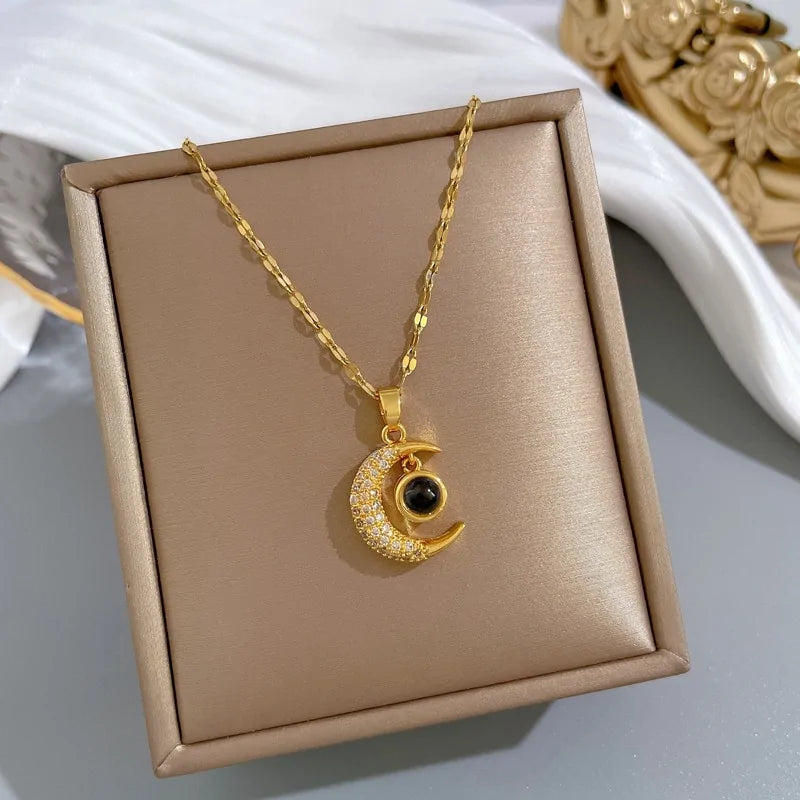 Moon Pendant Necklace for Celestial Elegance smart-purchase