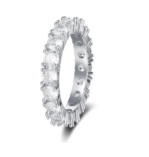 Sterling Silver Rings – Timeless Elegance with White Design smart-purchase
