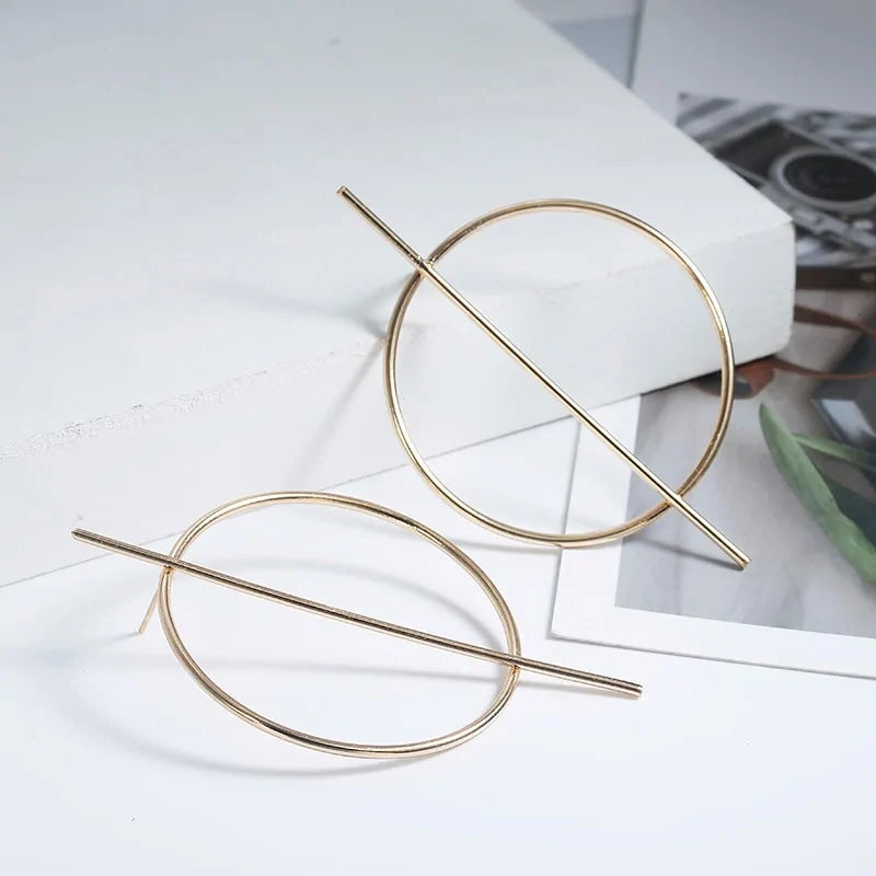 Minimalist Geometric Circle Earrings – Sleek Acrylic VDay Earrings for Timeless Elegance smart-purchase