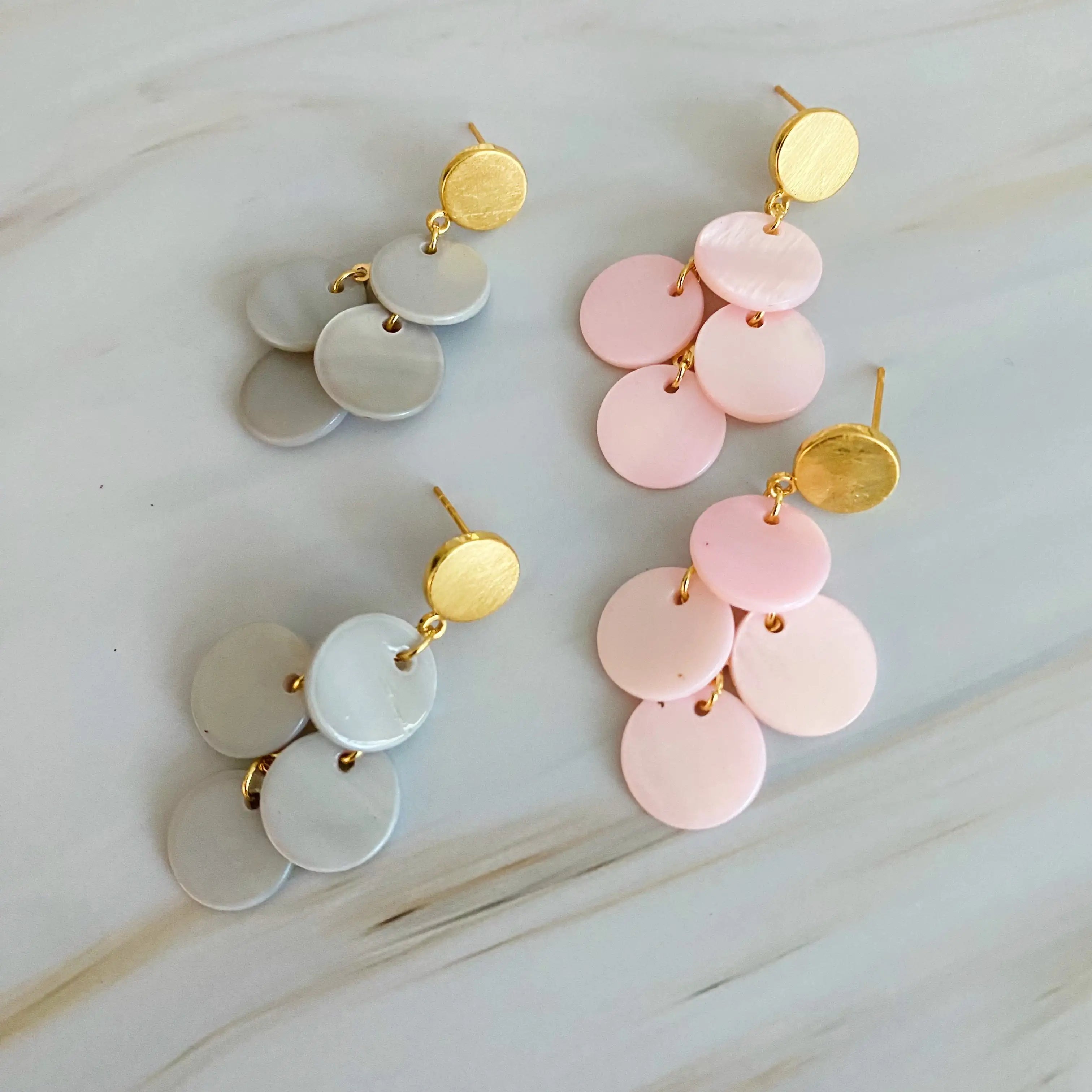Shell Disc Chandelier Earring – Acrylic Earrings DIY for Beachy Vibes smart-purchase