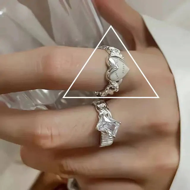 Crystal Heart Open Rings – A Vintage Gold Ring with Timeless Romance smart-purchase
