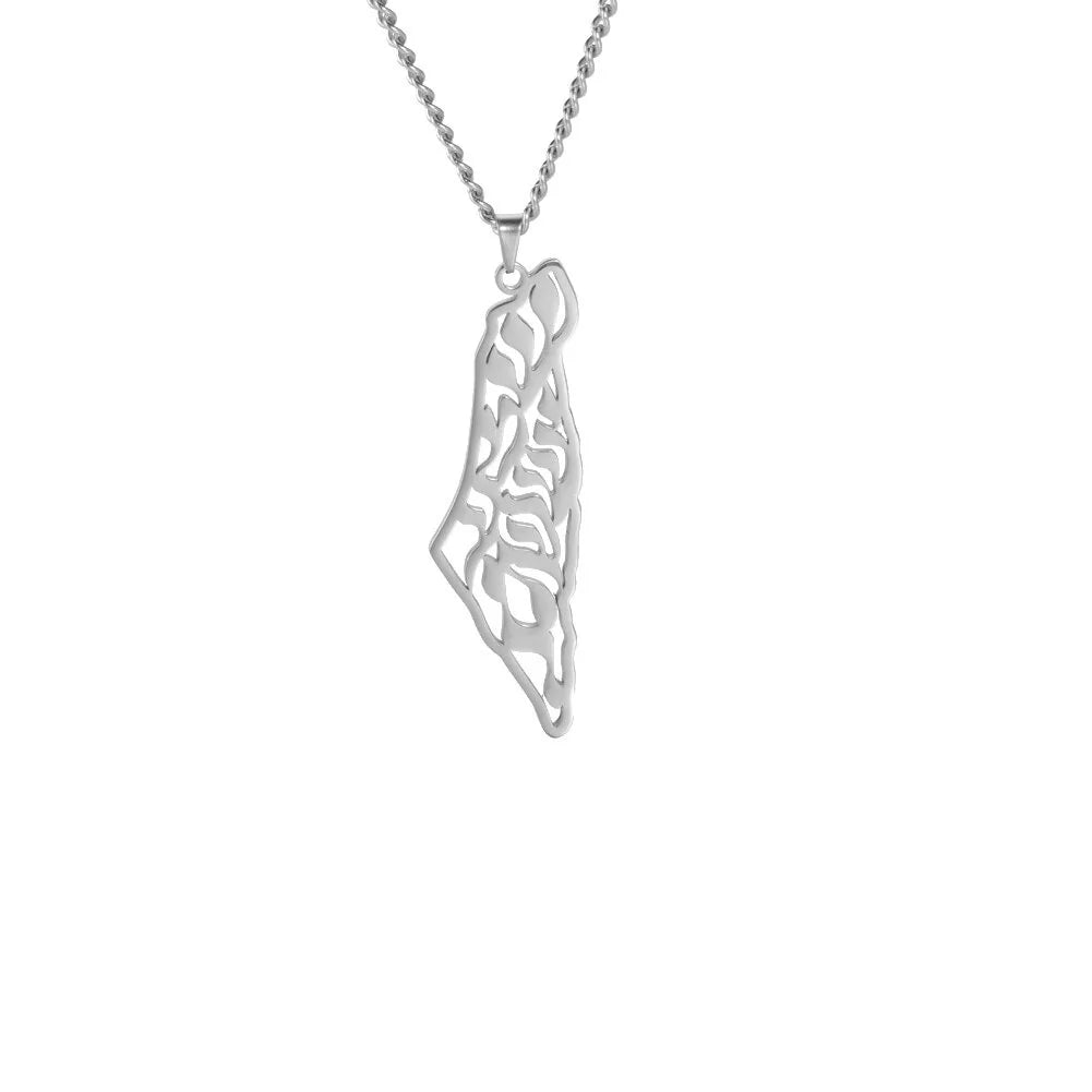 Palestine Map Pendant Necklace for Meaningful Expression smart-purchase