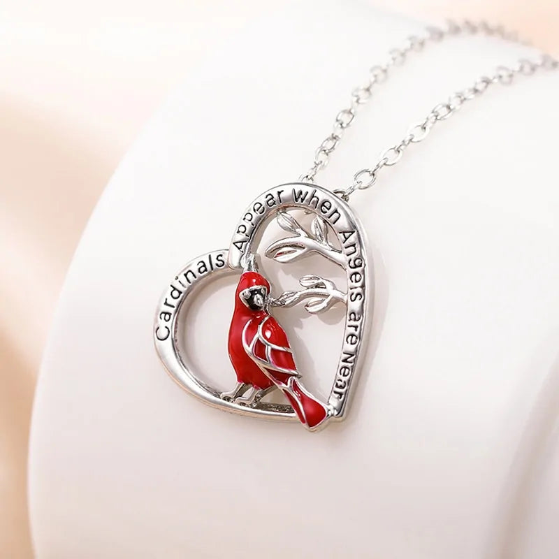 Parrot Heart Pendant Necklace: 14k Gold Necklace with Heart Pendant smart-purchase