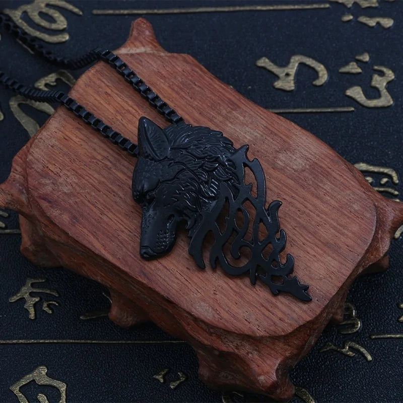 Wolf Head Pendant Necklace: Silver Locket Necklace Vintage Style for Fierce Elegance smart-purchase