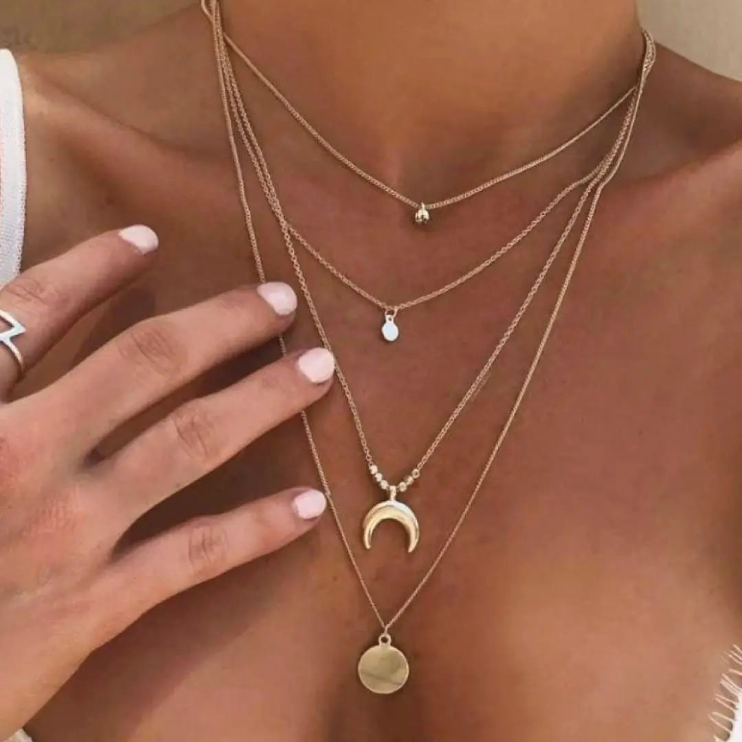 Lou Necklace: Simple Elegance with Gold Pendant Chain for Everyday Wear smart-purchase
