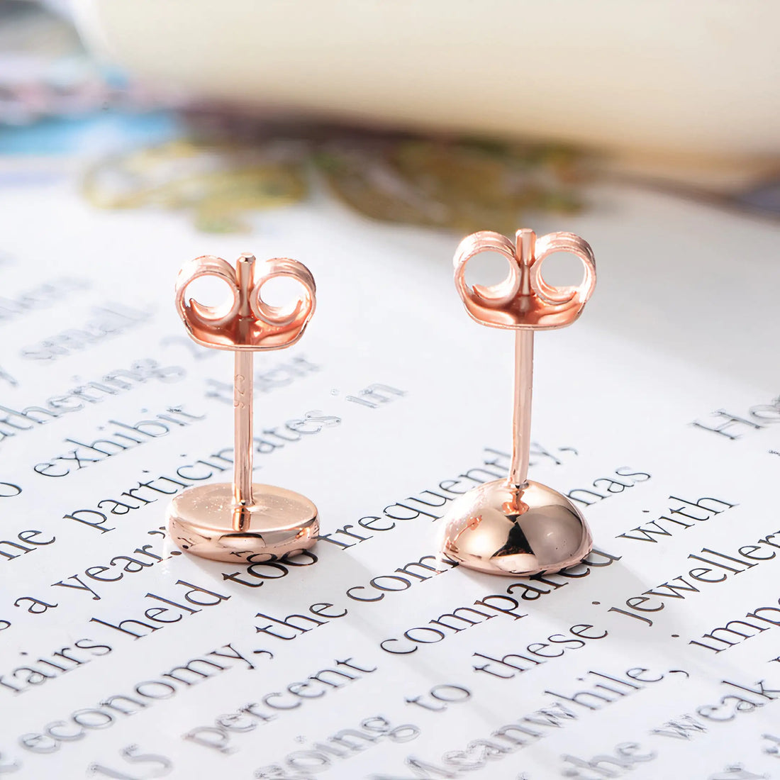 Jana Earrings – Elegant Gold Plated Stud Earrings for Timeless Glamour