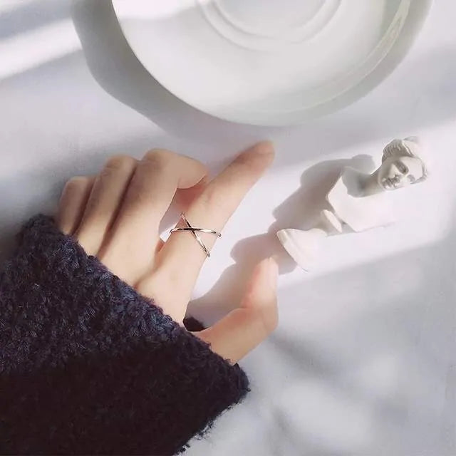 Vintage Silver Rings – 925 Sterling Silver Cross Adjustable Ring smart-purchase