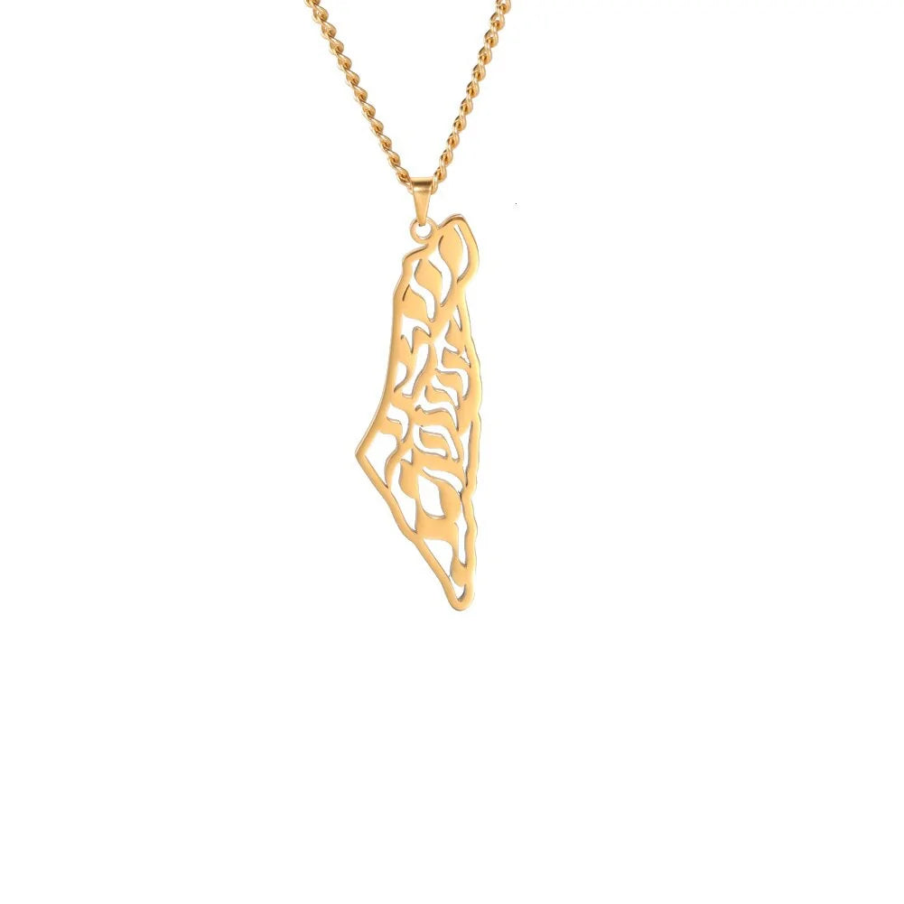 Palestine Map Pendant Necklace for Meaningful Expression smart-purchase