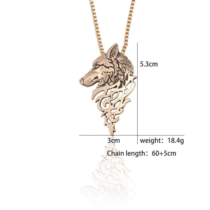 Wolf Head Pendant Necklace: Silver Locket Necklace Vintage Style for Fierce Elegance smart-purchase