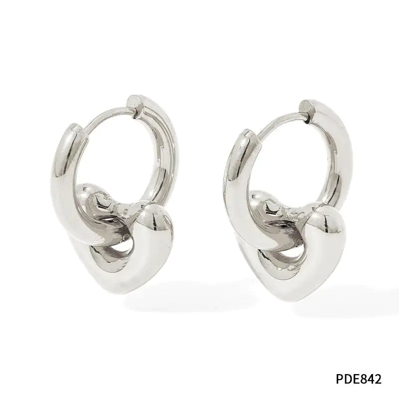 Moon Earrings Stainless Steel Glossy Earrings smart-purchase