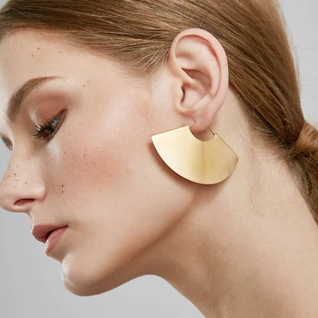 Yellow Gold Hoop Earrings 14K: Andrea Earrings for Effortless Elegance smart-purchase