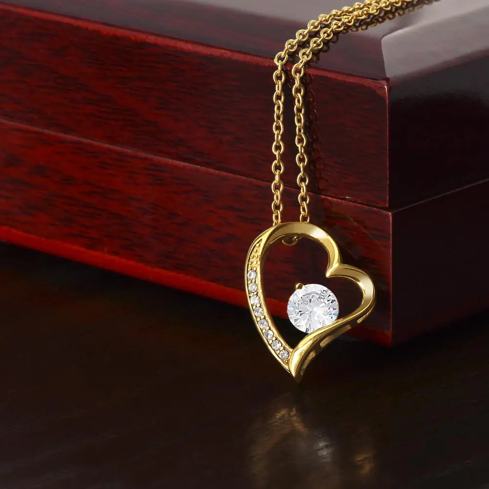 Forever Love Necklace - Heart Shaped Pendant Jewelry Gift