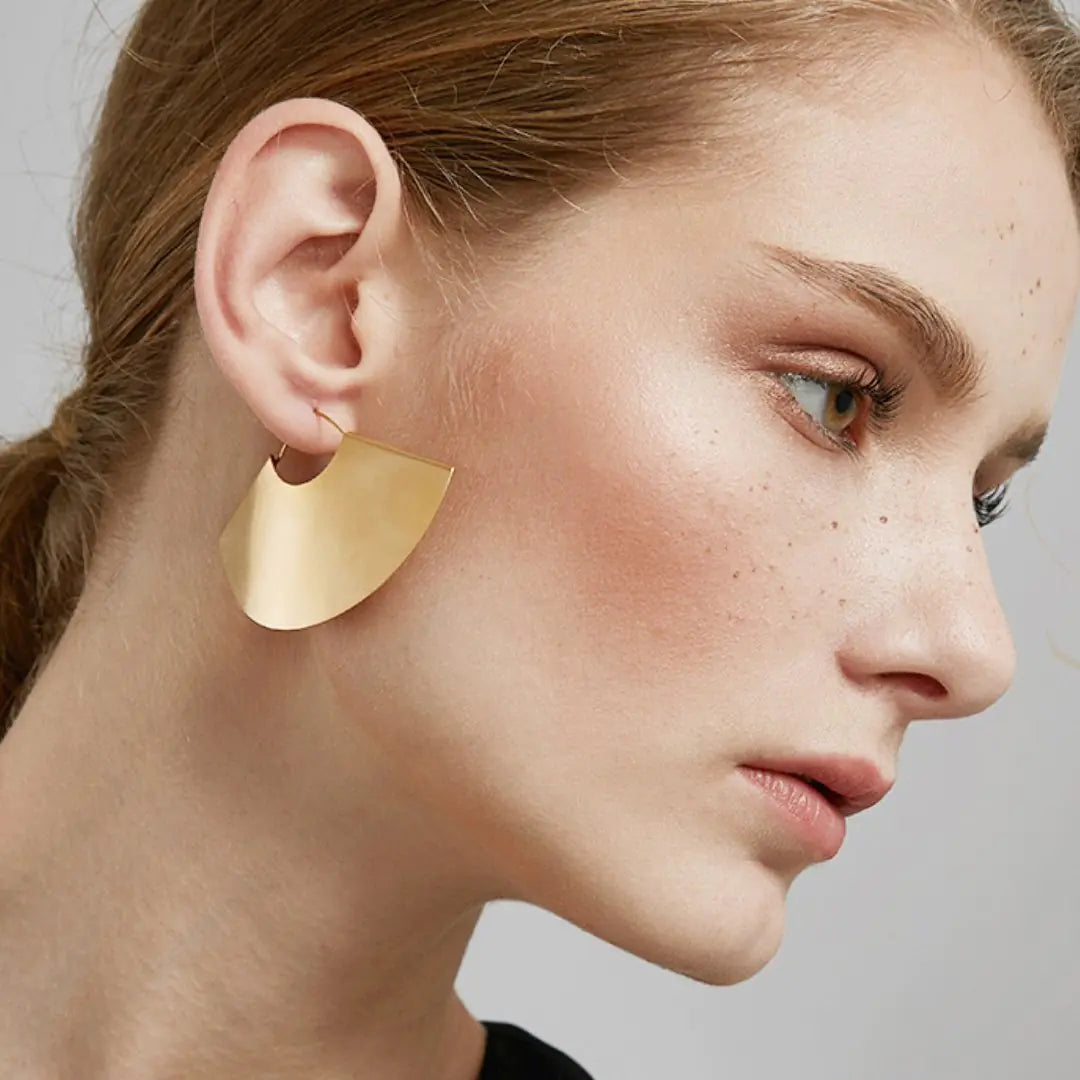 Yellow Gold Hoop Earrings 14K: Andrea Earrings for Effortless Elegance smart-purchase