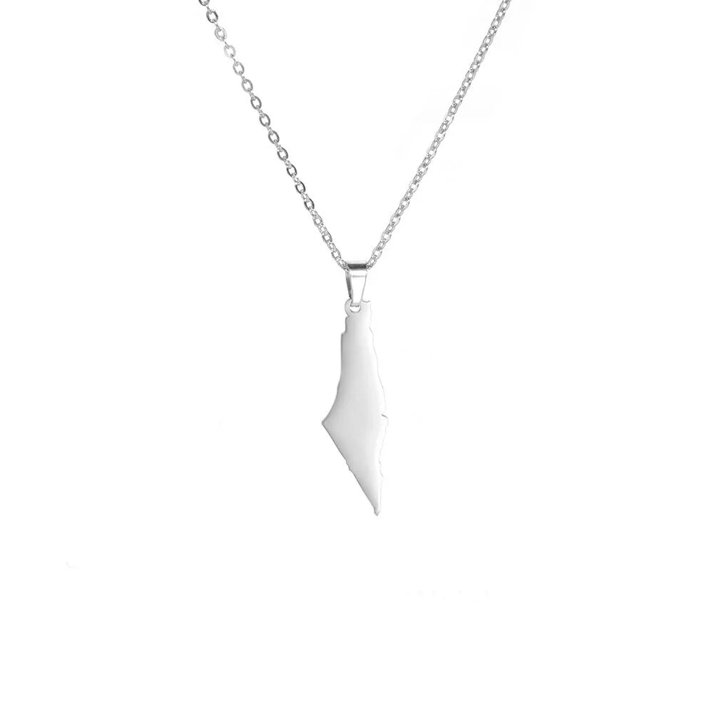 Palestine Map Pendant Necklace for Meaningful Expression smart-purchase