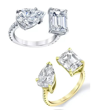 Cubic Zirconia Wedding Ring for Affordable Elegance - Silver Promise Rings for Lasting Love
