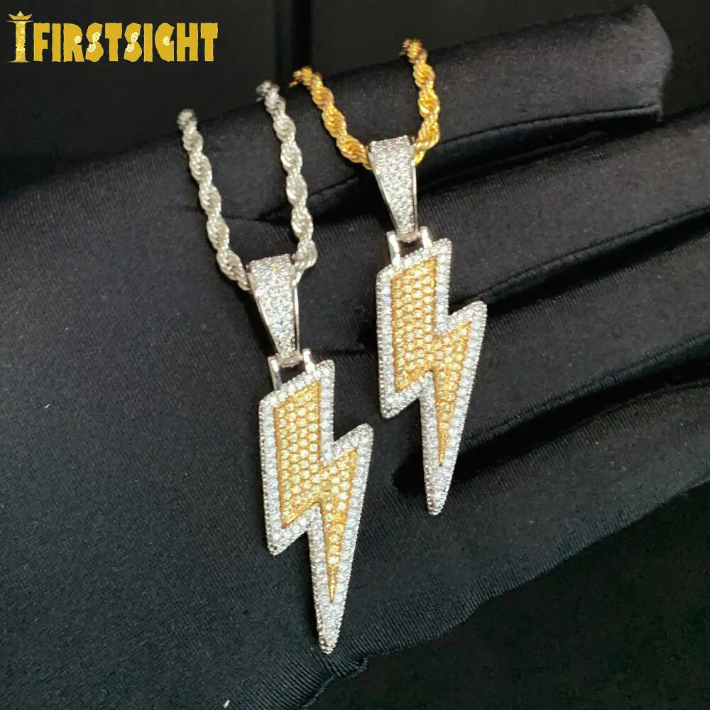 Lightning Pendant-Diamond Initial Pendant Necklace for Bold Style smart-purchase