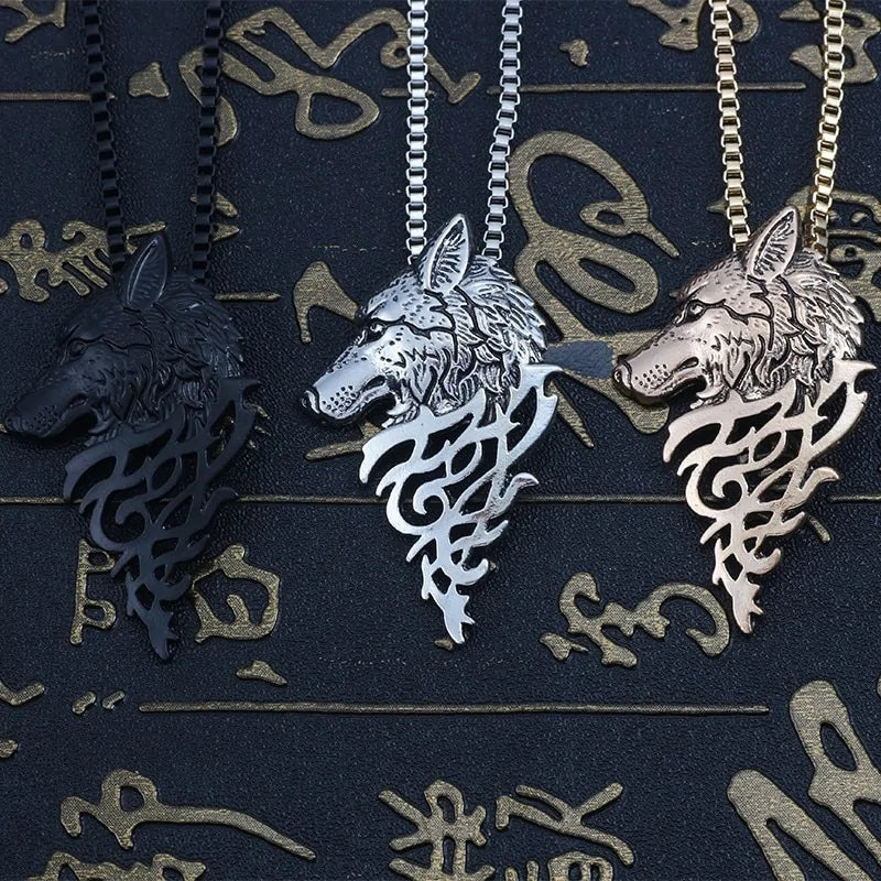 Wolf Head Pendant Necklace: Silver Locket Necklace Vintage Style for Fierce Elegance smart-purchase