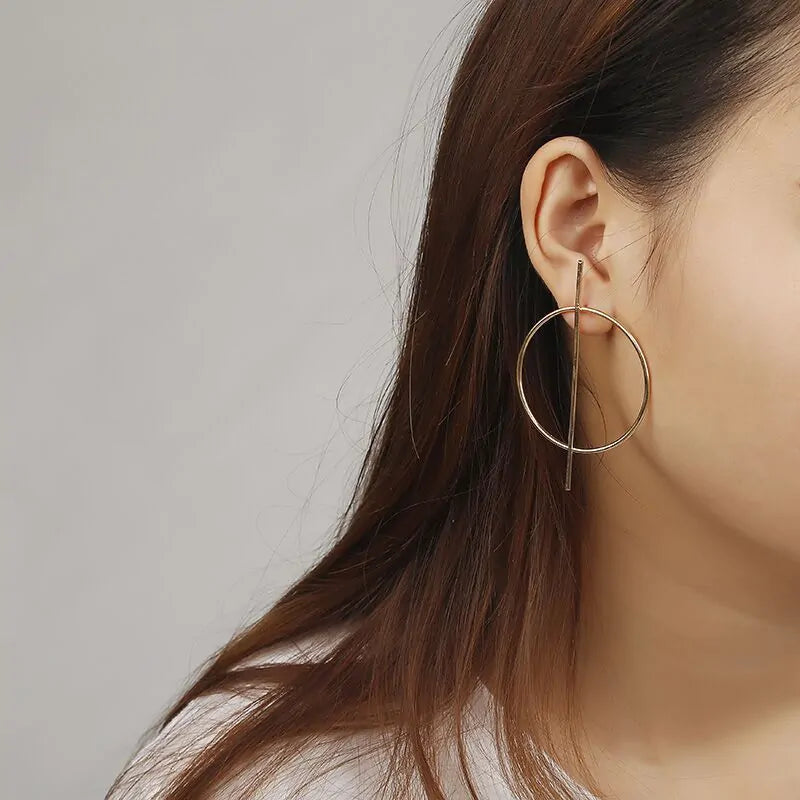 Minimalist Geometric Circle Earrings – Sleek Acrylic VDay Earrings for Timeless Elegance smart-purchase