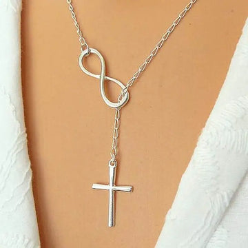 Infinite Faith Pendant - Real Gold Cross Pendant for Timeless Spiritual Elegance