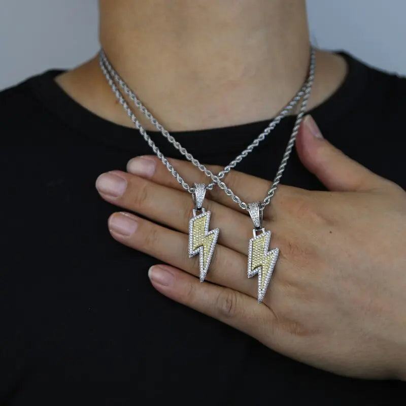 Lightning Pendant-Diamond Initial Pendant Necklace for Bold Style smart-purchase