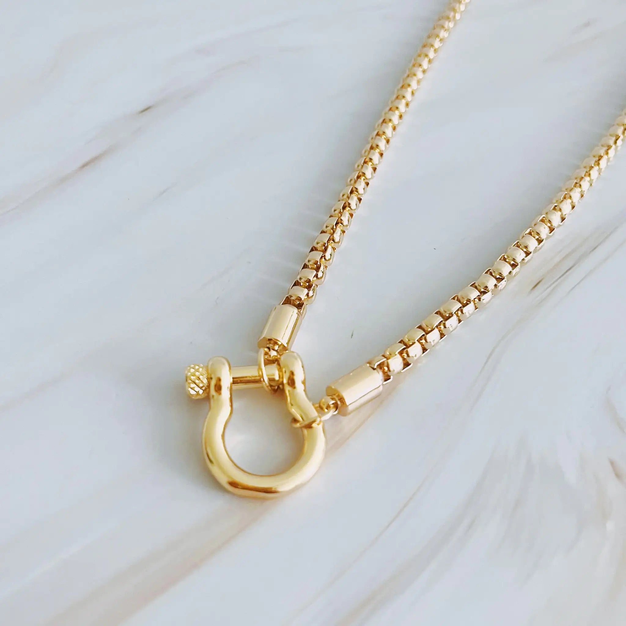 Luxe Pendant Box Chain Necklace for Sophisticated Style smart-purchase