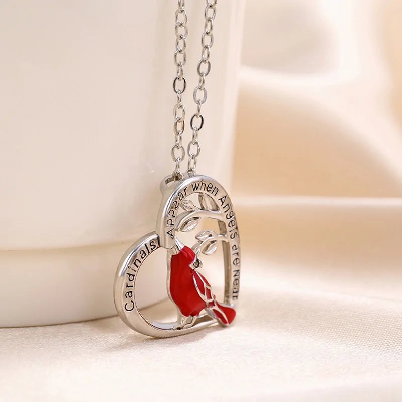 Parrot Heart Pendant Necklace: 14k Gold Necklace with Heart Pendant smart-purchase