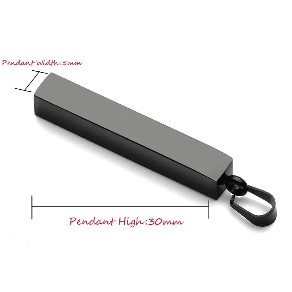 Steel Vertical Bar Pendant Necklace: Silver Locket Necklaces for Modern Style smart-purchase