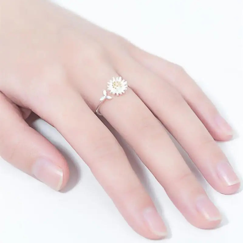 Gold Floral Ring – Vintage Daisy Flower Rings for Charming Elegance smart-purchase