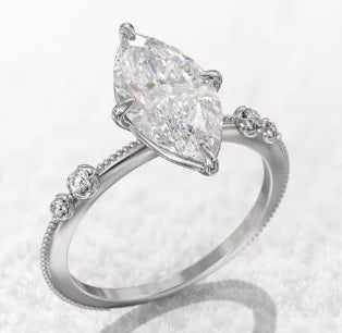 Dazzling Cubic Zirconia Ring for Radiant Elegance - Sterling Silver Promise Rings for Timeless Beauty
