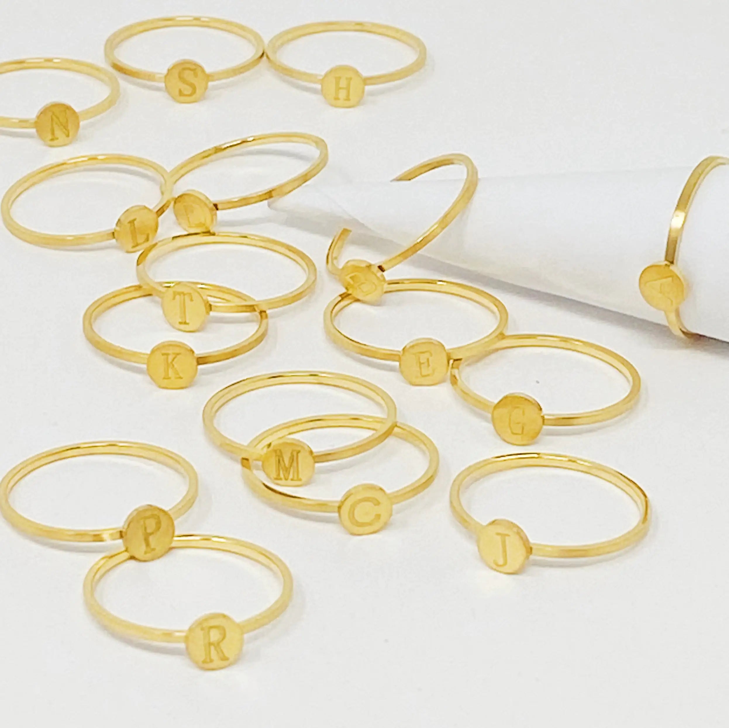 Personalized Gold Rings – Tiny Initial Ring for a Personal Touch smart-purchase