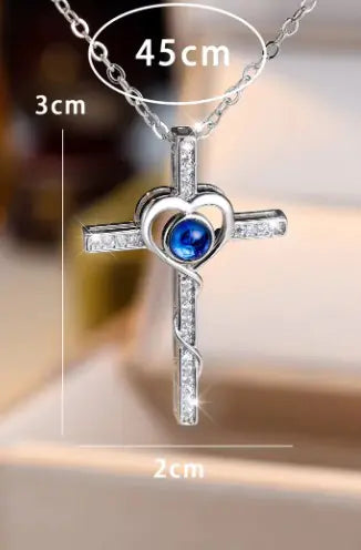 Crystal Blue Stone Pendant Necklace: Real Crystal Necklace Pendant for Elegant Style smart-purchase