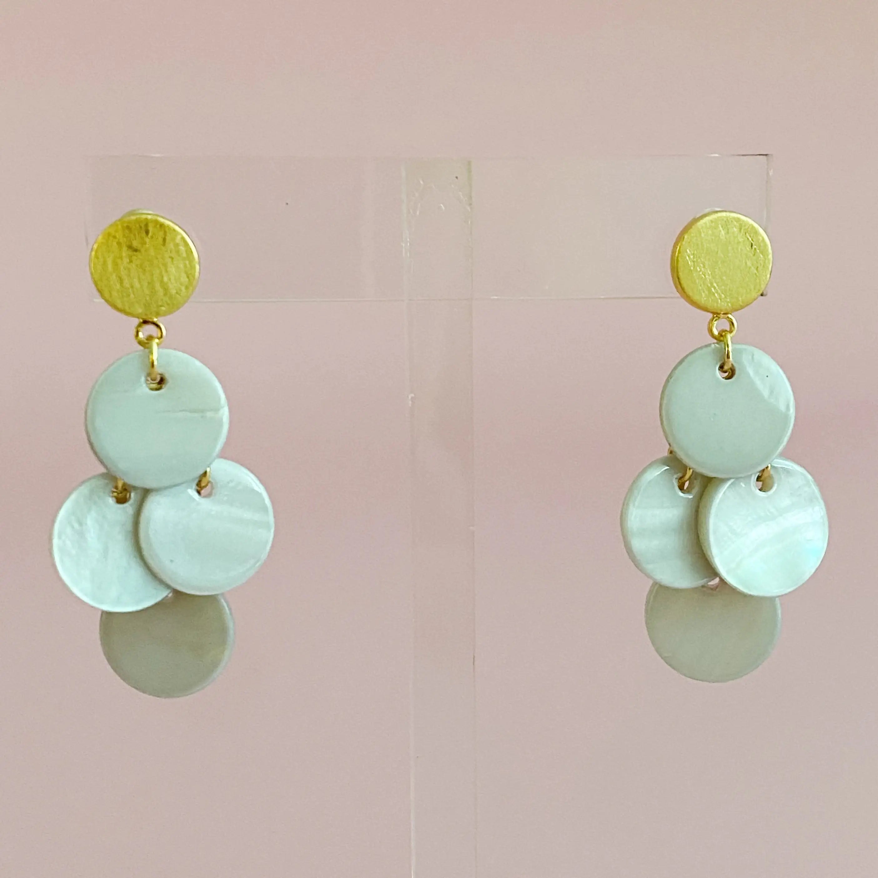 Shell Disc Chandelier Earring – Acrylic Earrings DIY for Beachy Vibes smart-purchase
